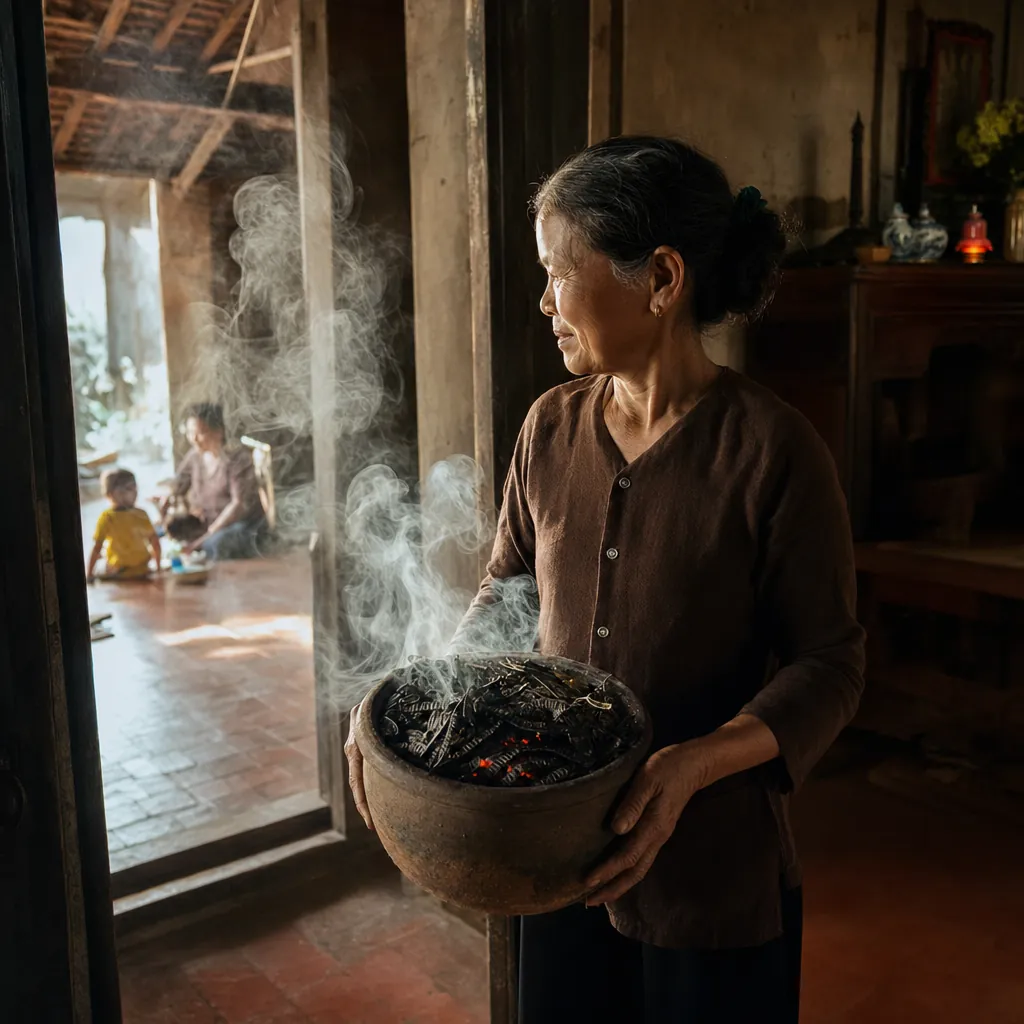 Cách xông nhà bằng bồ kết toàn bộ không gian theo nghi thức truyền thống