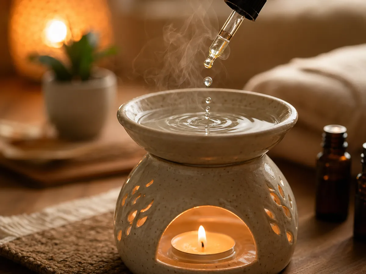 Cách nhỏ tinh dầu vào đèn xông tinh dầu đúng bước