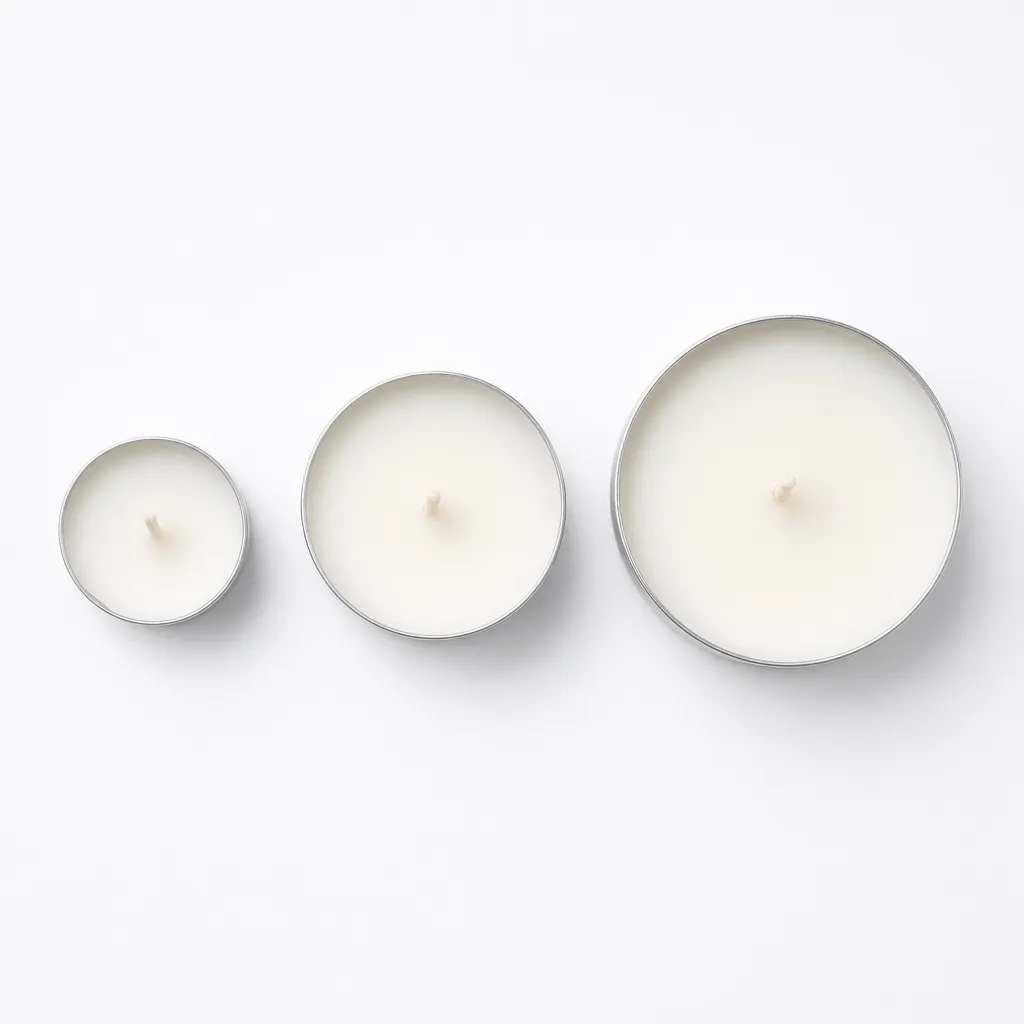 Phân biệt nến tealight 2h 4h 8h theo kích thước và thời gian cháy
