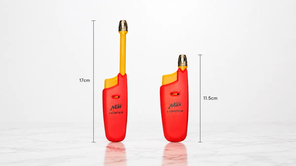 Phụ kiện thắp nến bằng gas cán dài Nến Phương Lâm — mồi nến ly sâu và nến tealight an toàn