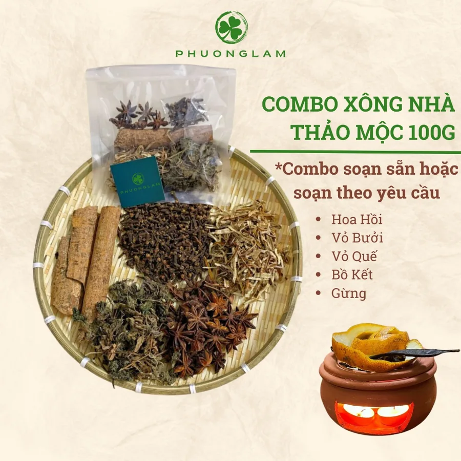 Combo thảo mộc xông nhà thanh lọc khử mùi tự nhiên