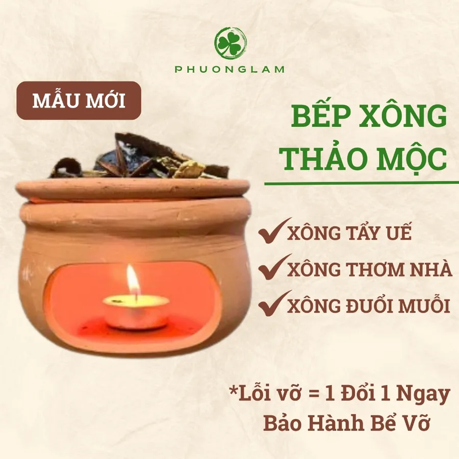 Bếp xông Lẻ xông thảo mộc bồ kết khử mùi thơm nhà