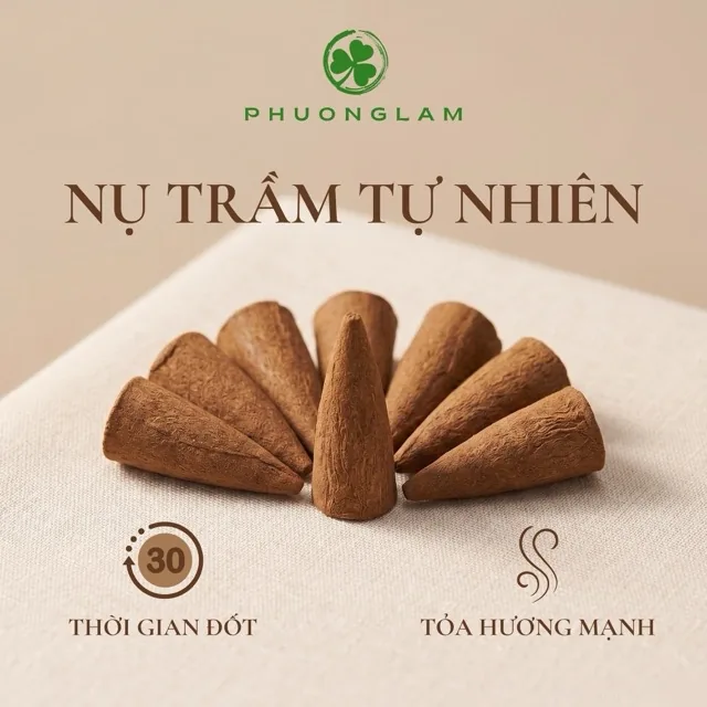 Nụ trầm hương tự nhiên xông nhà thiền định thơm dịu