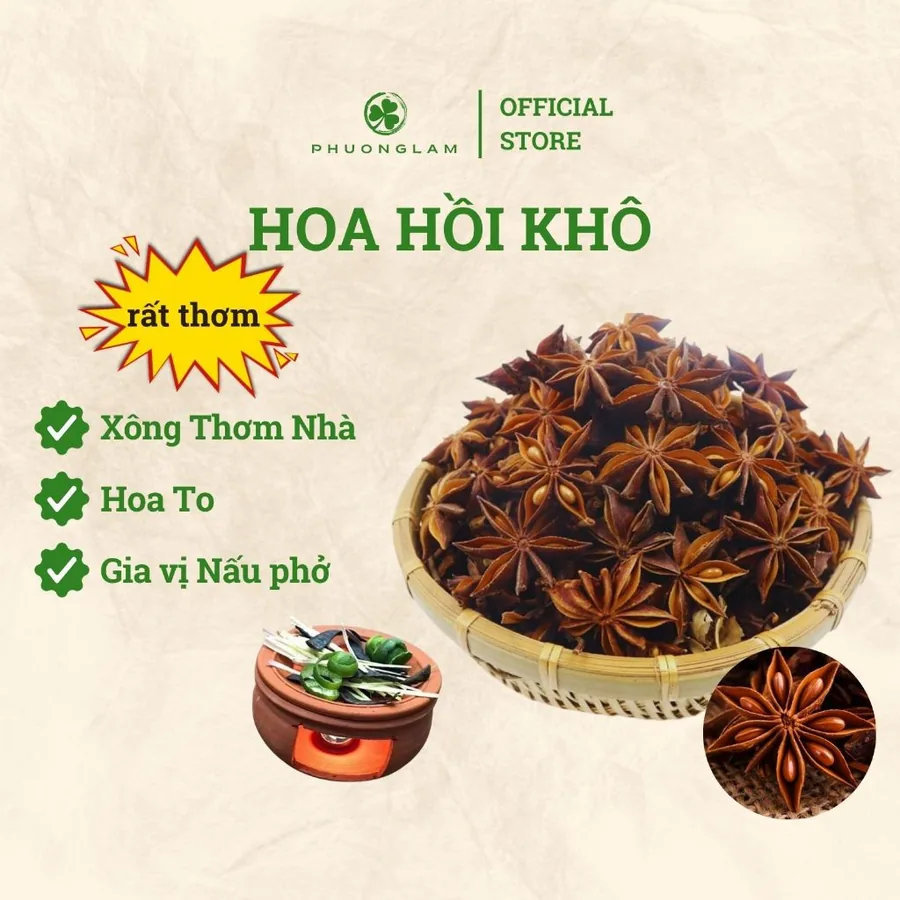 Hoa đại hồi khô xông thảo mộc thơm ấm xua côn trùng