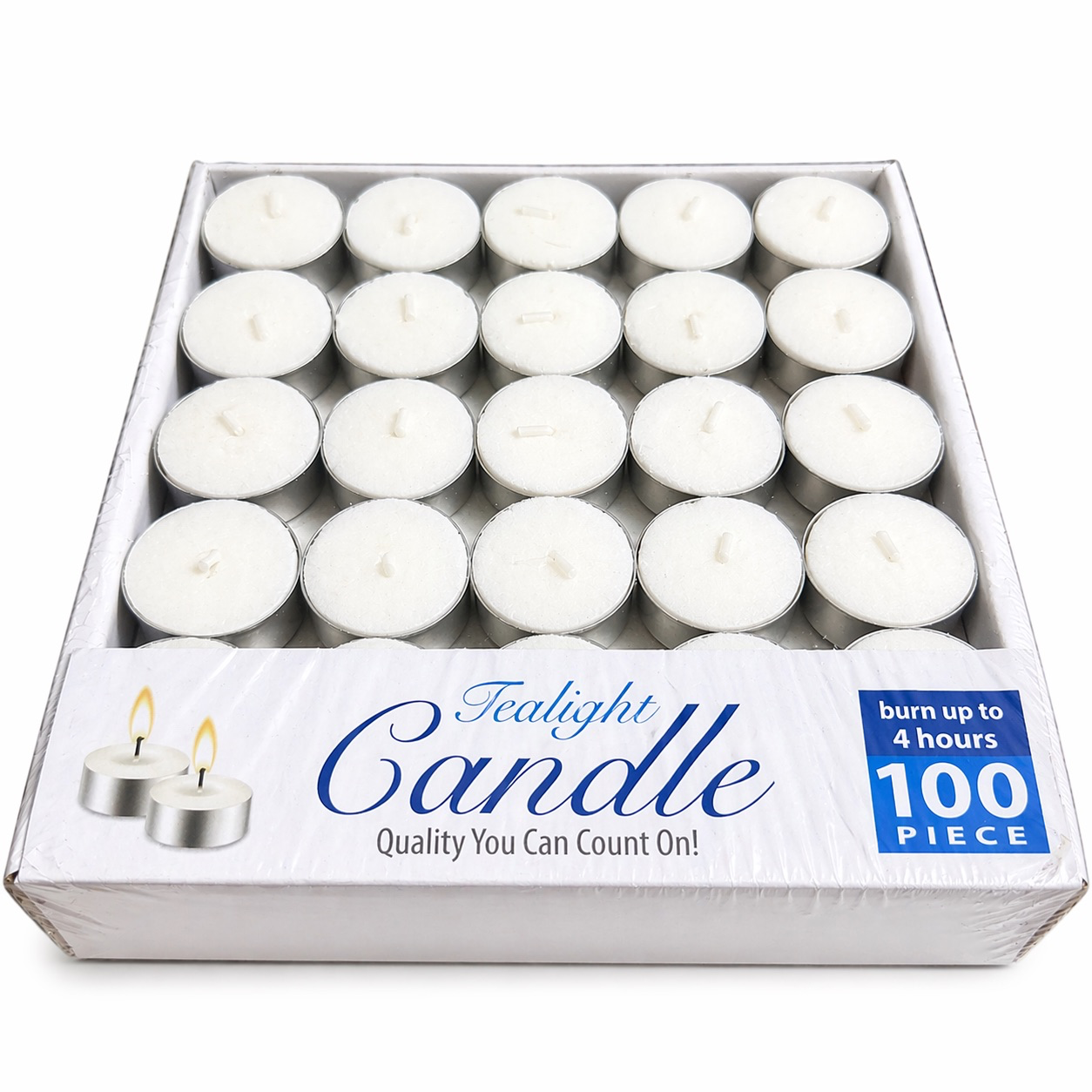 Nến tealight 4 giờ Phương Lâm xông thảo mộc thư giãn không khói không mùi - Loại Trơn 