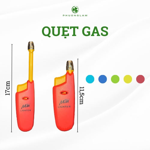 Hột quẹt gas thắp nến đầu dài an có thể thu gọn tiện lợi I Phương Lâm