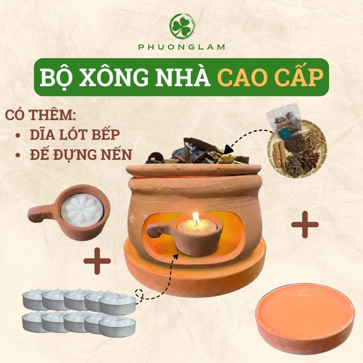 Bộ bếp xông cao cấp xông thảo xông nhà thư giãn đầy đủ